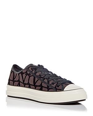 Men's Iconographe V-Logo Jacquard Canvas Low-Top Sneakers Product Image