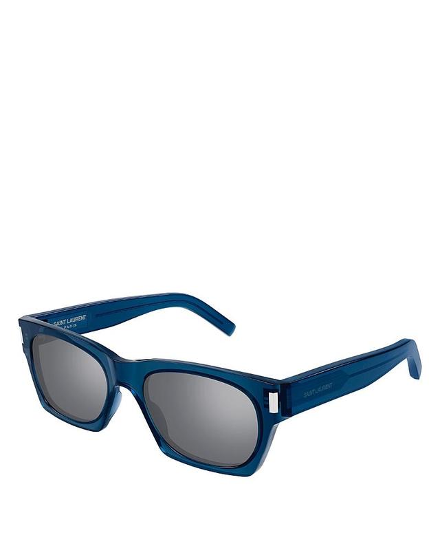 Mens Corner Angle 54MM Rectangular Sunglasses Product Image