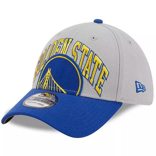 Mens New Era Gray/Royal Golden State Warriors Tip-Off Two-Tone 39THIRTY Flex Hat Product Image