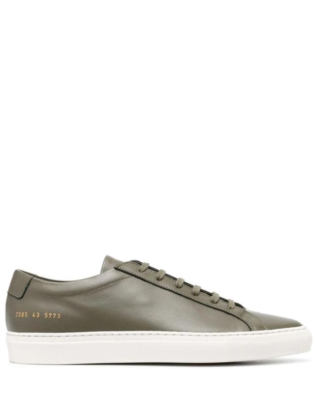 COMMON PROJECTS Original Achilles Leather Sneakers In Green Product Image