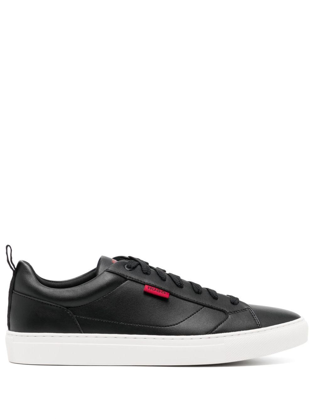 HUGO BOSS Logo-tag Sneakers In Black Product Image