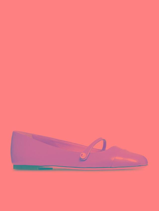 Flat Shoes In Nappa And Patent Leather In Pink & Purple Product Image