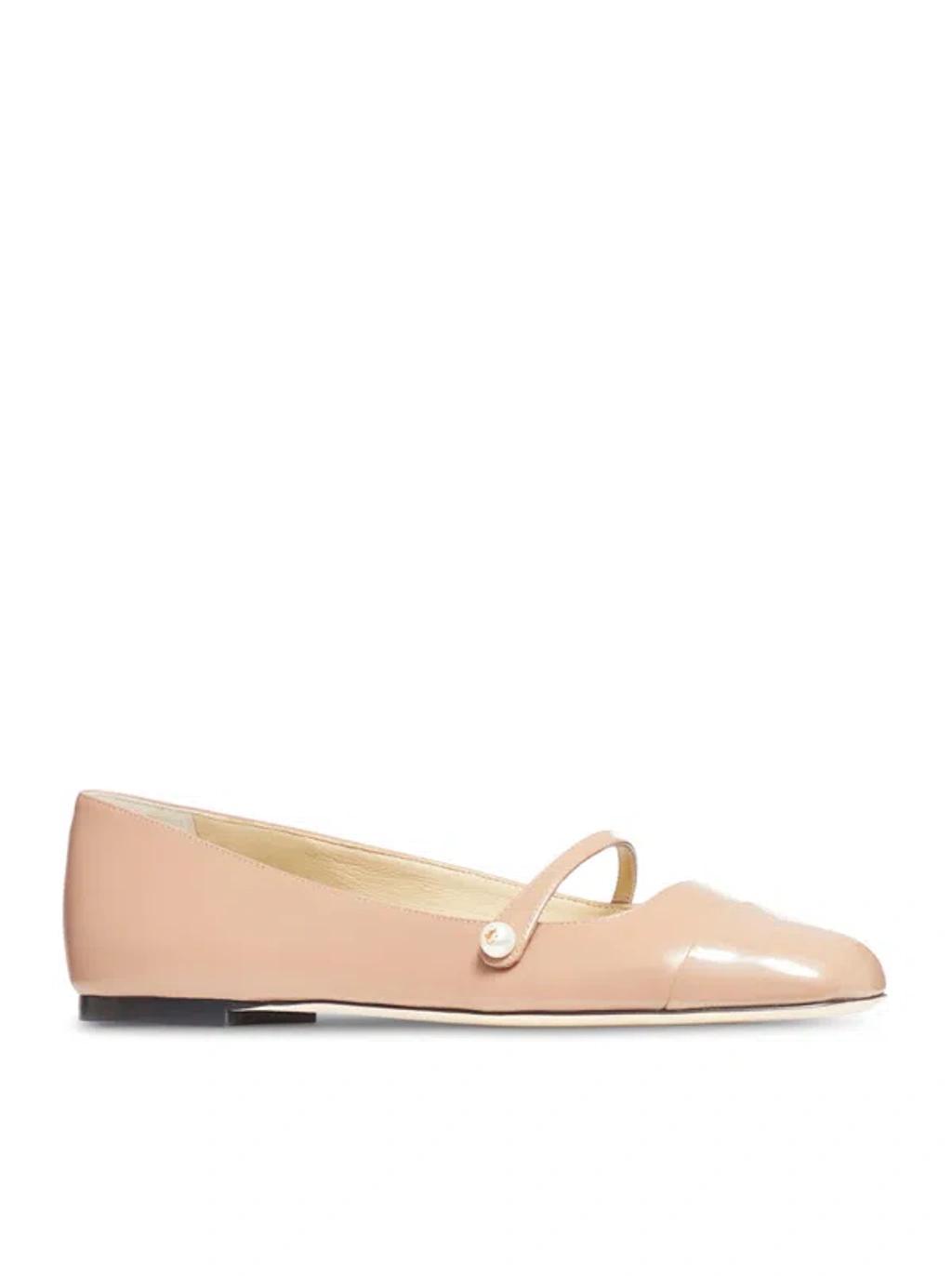 JIMMY CHOO Flat Shoes In Nappa And Patent Leather In Pink & Purple Product Image