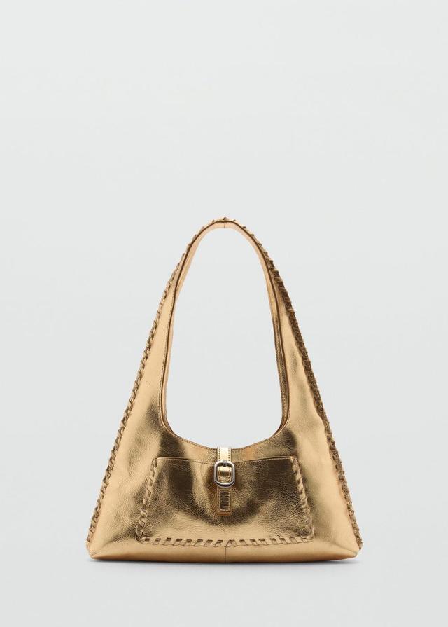 MANGO - Leather metallic bag - One size - Women Product Image