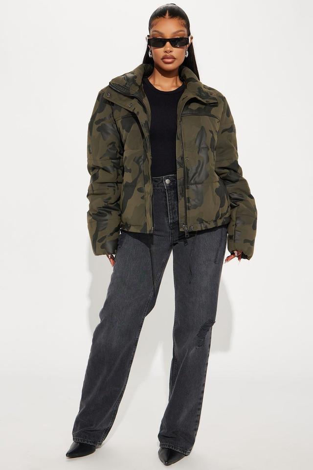 Chain Of Command Puffer Jacket - Olive/combo Product Image