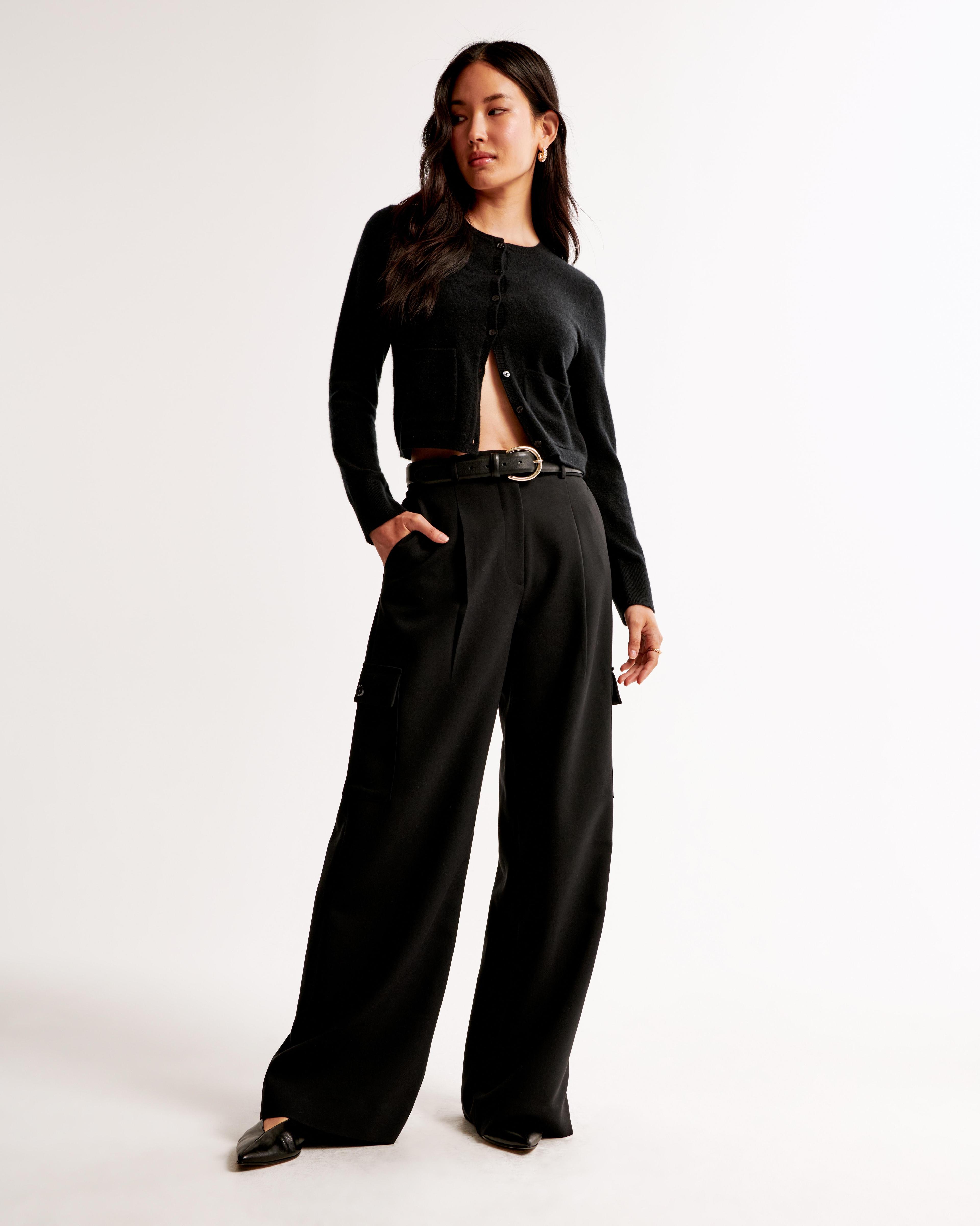 A&F Harper Tailored Wide Leg Cargo Pant Product Image