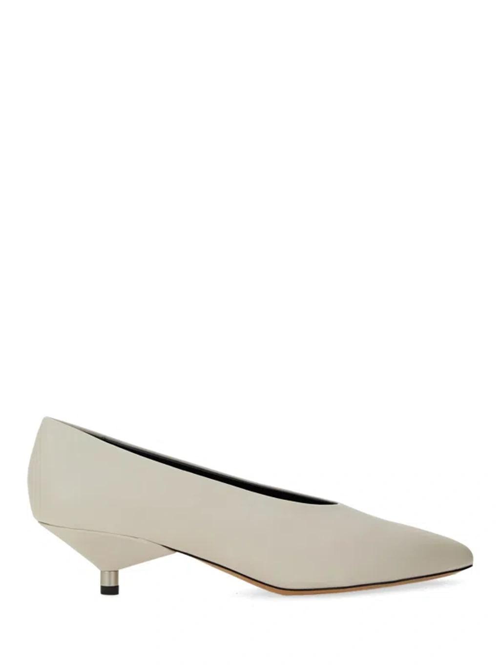 Leather Ebisa Pumps In White Product Image