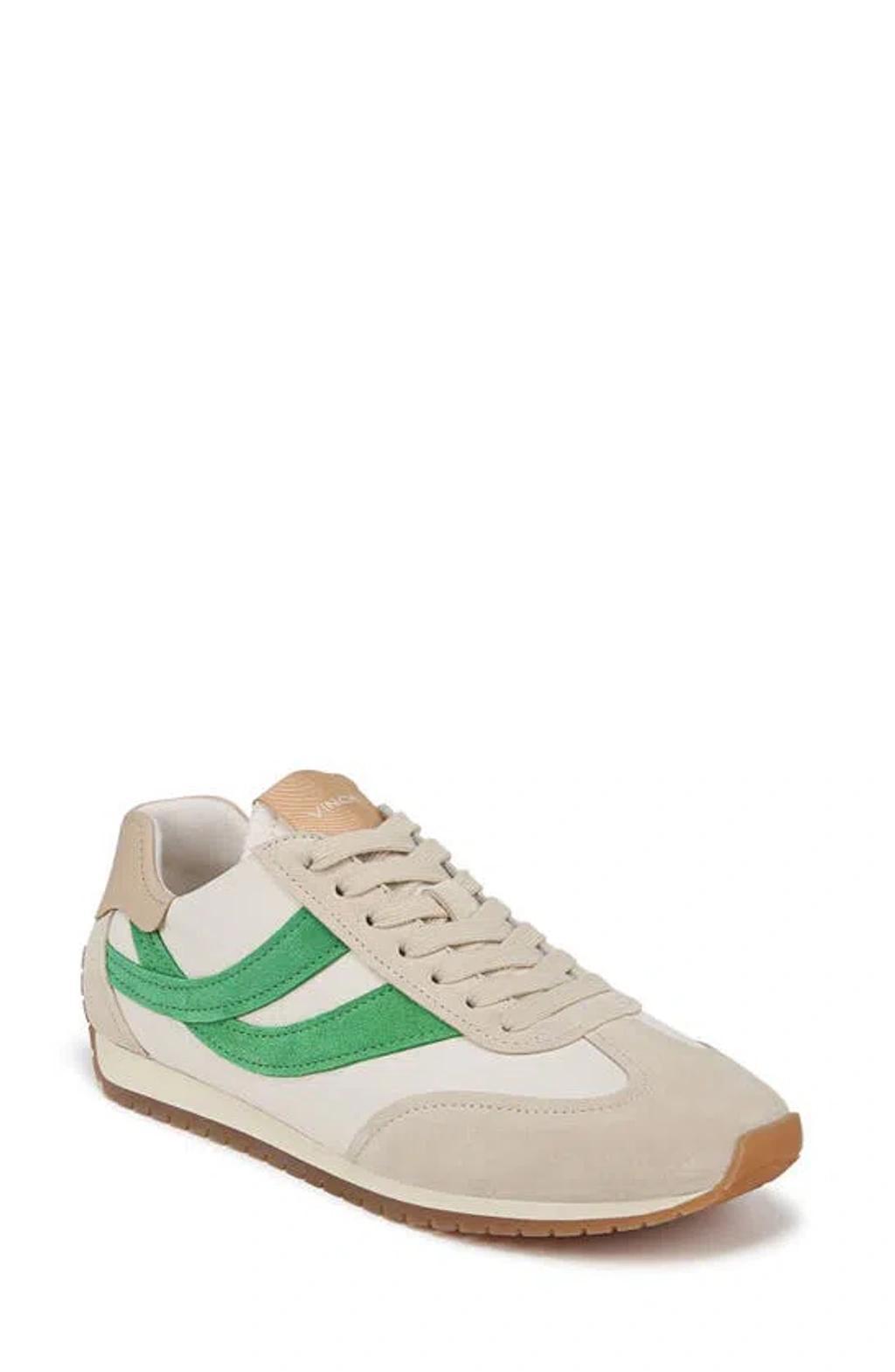 Oasis Sneaker In White/green Product Image