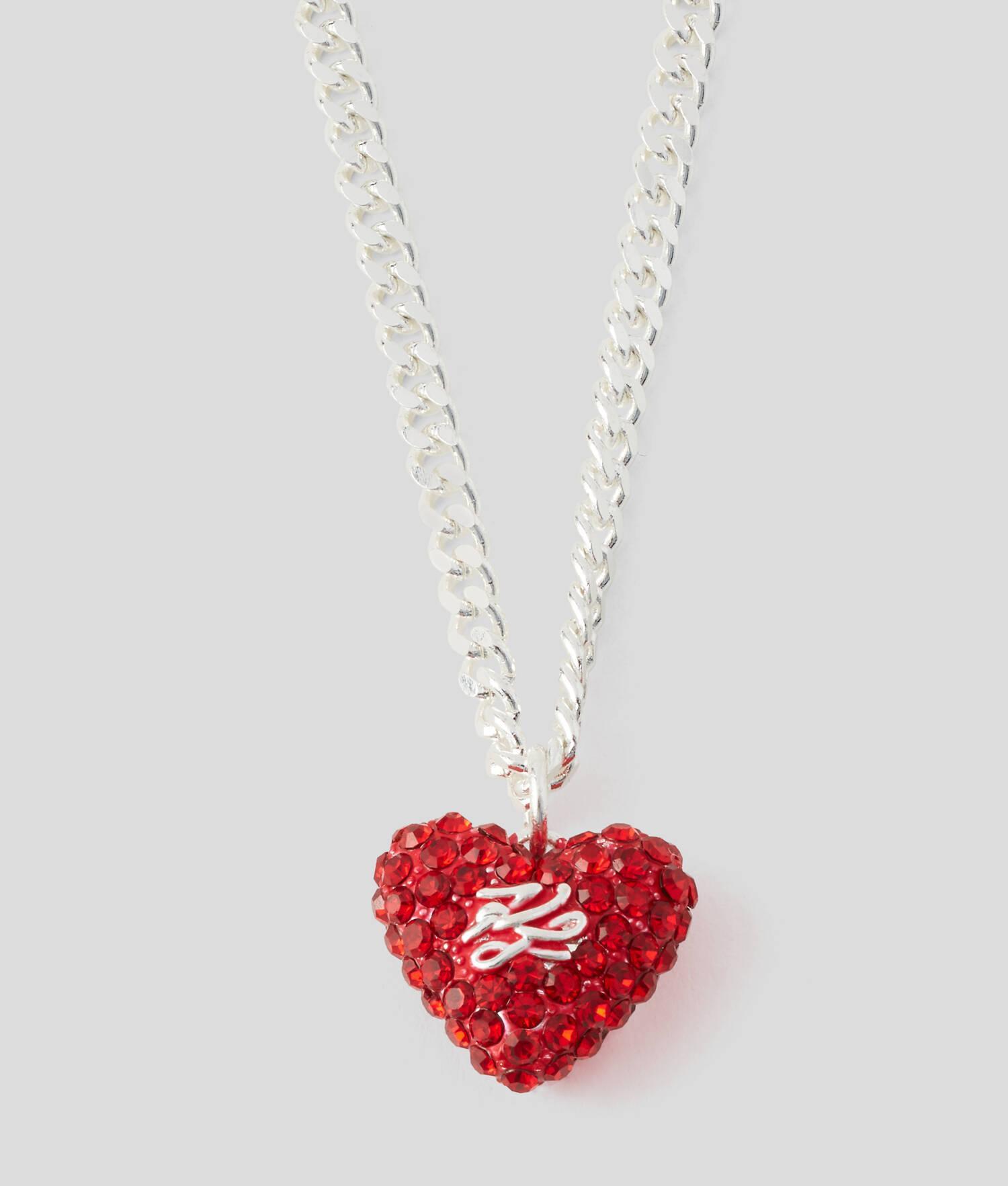 K/HEART PAVÉ CHARM NECKLACE Product Image