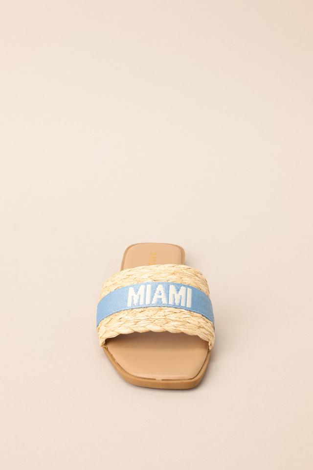 To The Tropics Sky Blue Sandals Product Image