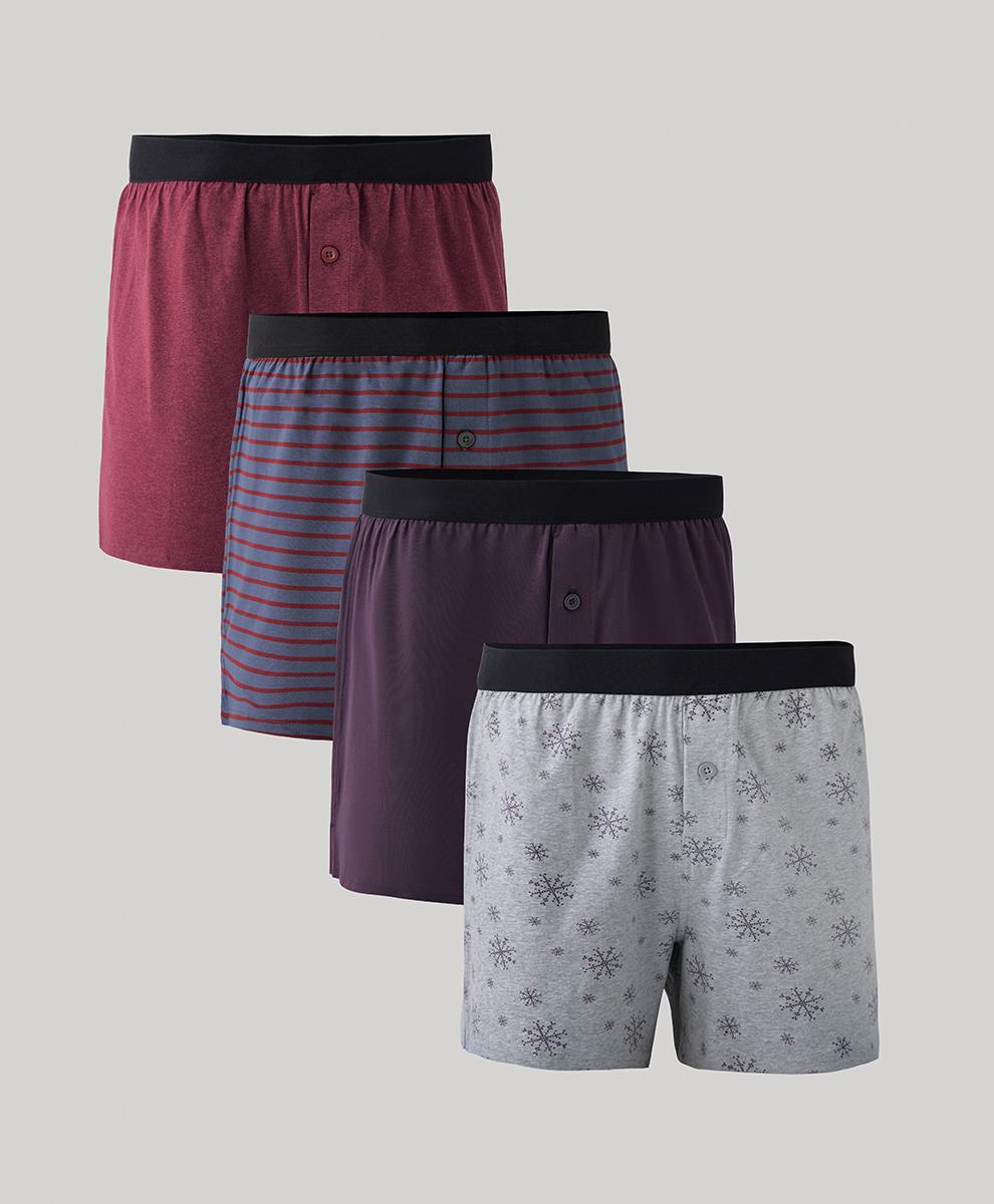 Mens Everyday Knit Boxer 4-Pack 2XL Product Image