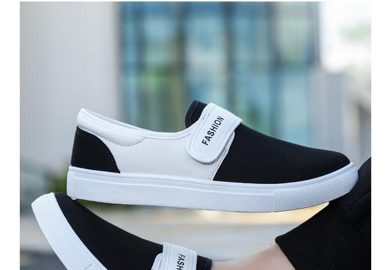 Adhesive Strap Canvas Sneakers Product Image