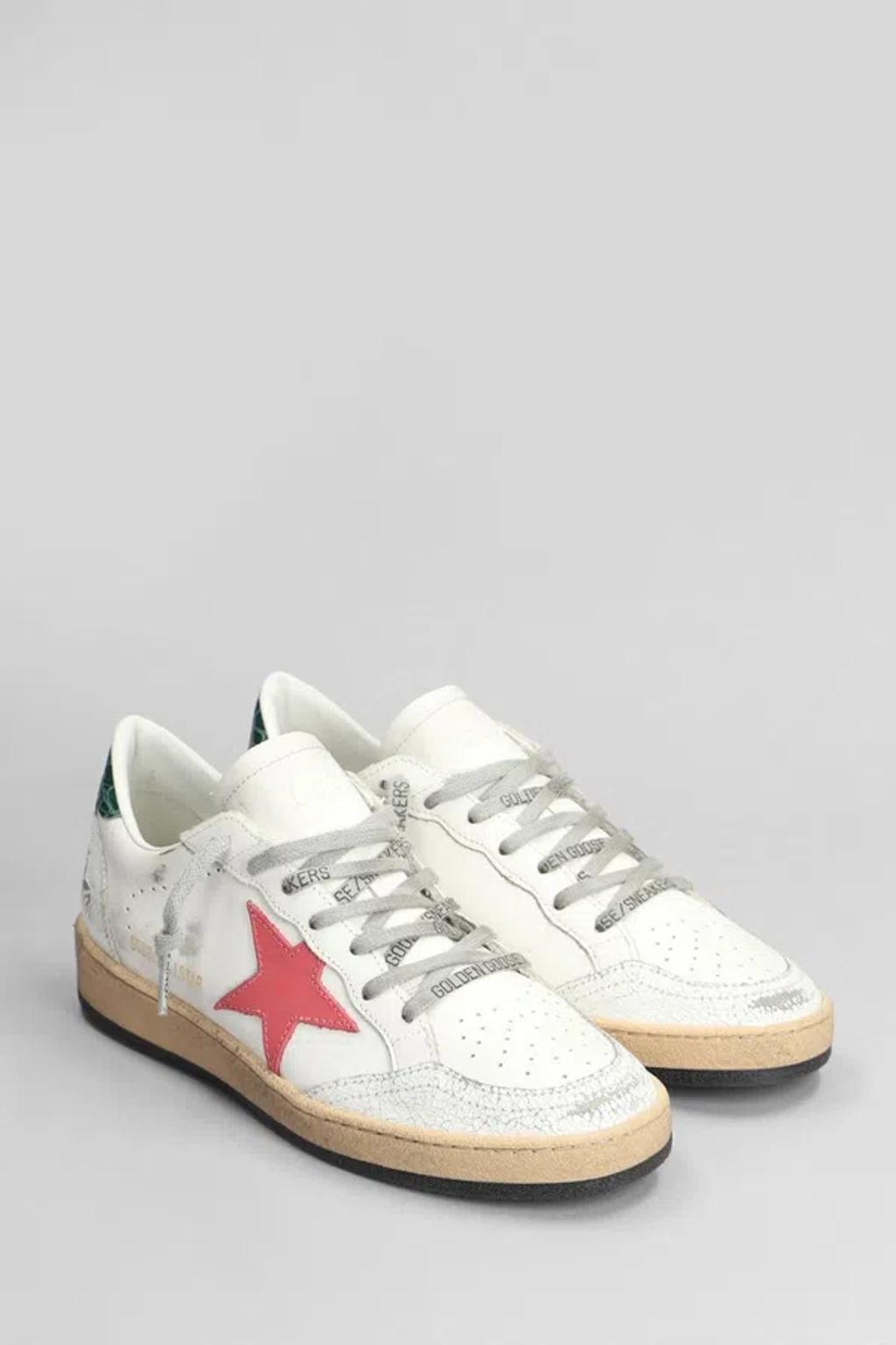 GOLDEN GOOSE Leather Sneakers In White Product Image