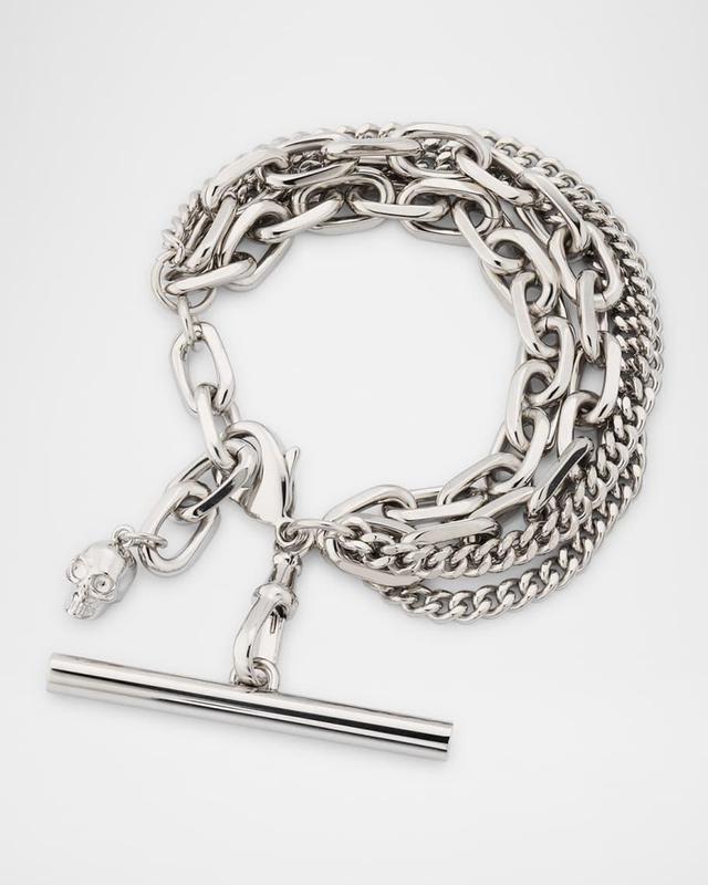 Mens Sling Chain Bracelet in Palladium Product Image