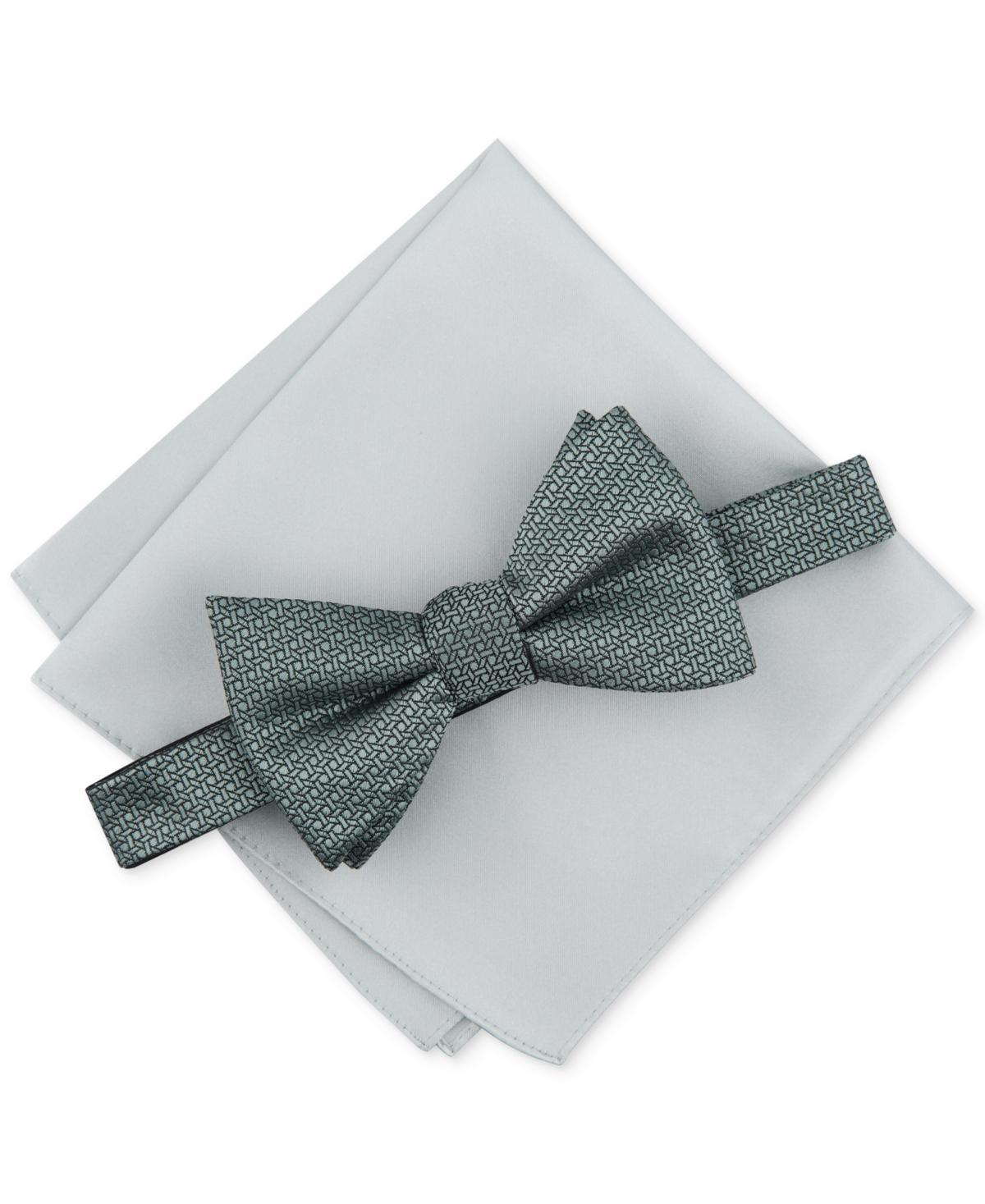 Alfani Mens 2-Pc. Bow Tie & Pocket Square Set, Created for Macys Product Image