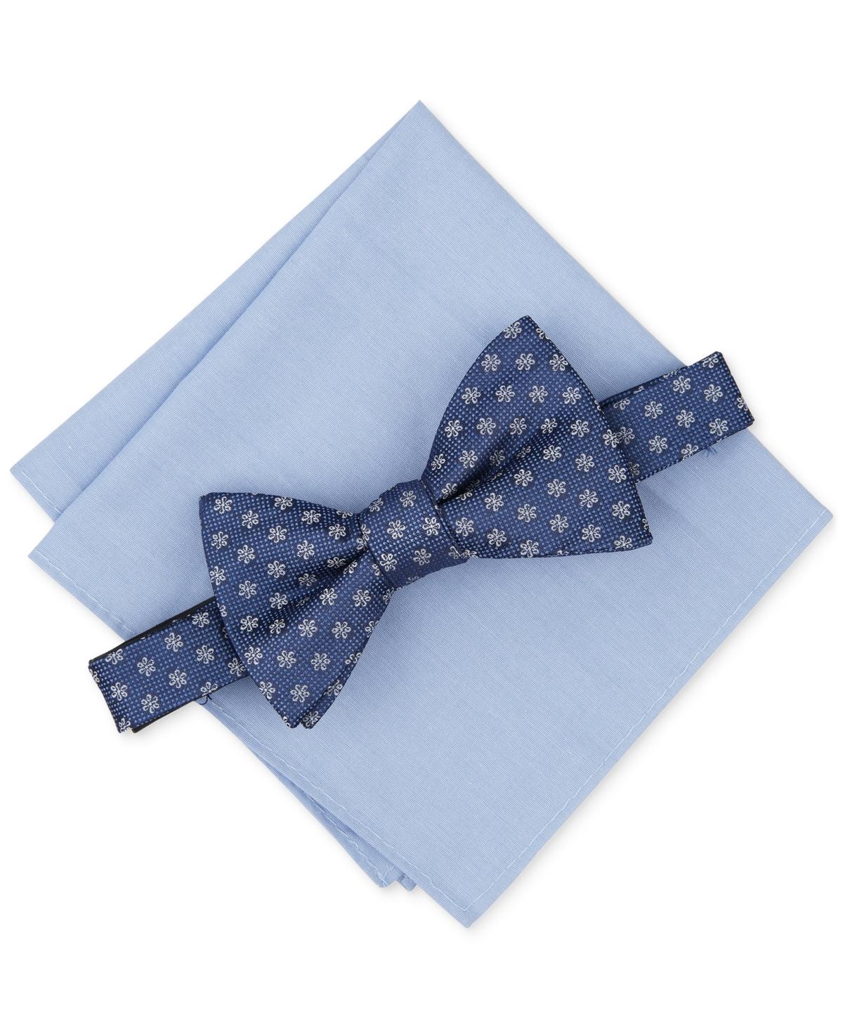 Bar Iii Mens Della Floral Bow Tie & Pocket Square Set, Created for Macys Product Image