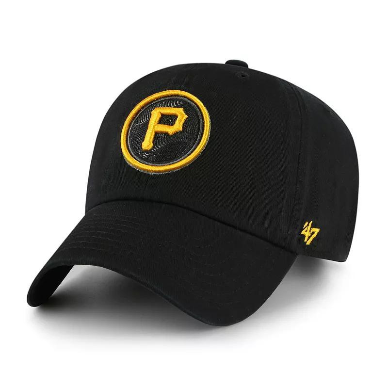 Mens 47 Brand Black Pittsburgh Pirates 2023 City Connect Clean Up Adjustable Hat Product Image