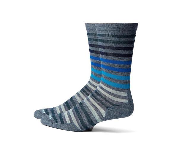 Smartwool Everyday Spruce Street Crew (Pewter Blue) Men's Crew Cut Socks Shoes Product Image