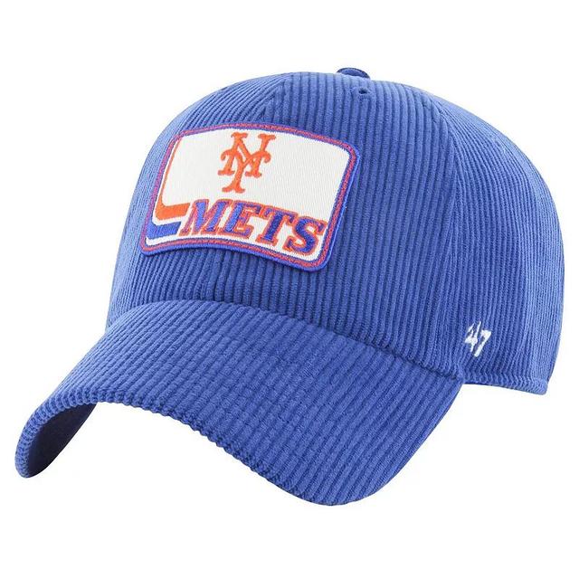 Mens 47 Royal New York Mets Wax Pack Collection Corduroy Clean Up Adjustable Hat Product Image