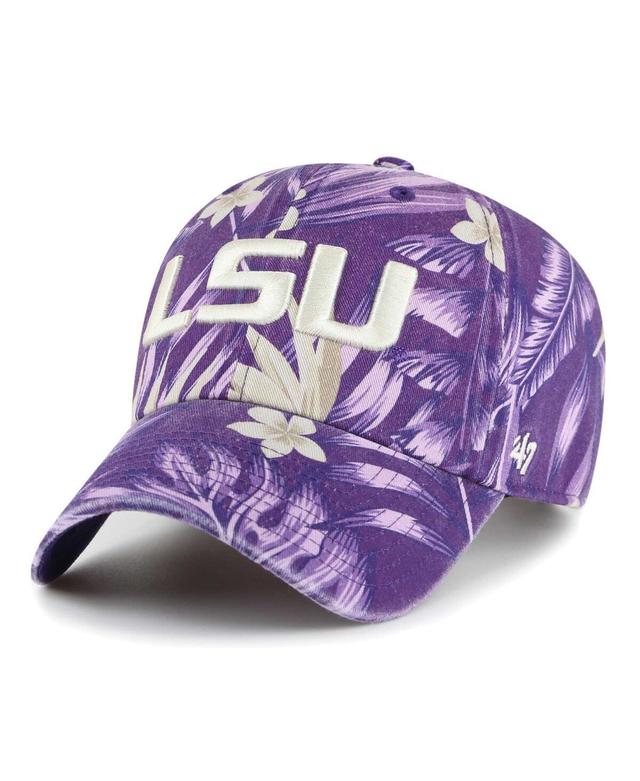 Mens 47 Brand Purple Lsu Tigers Tropicalia Clean Up Adjustable Hat Product Image