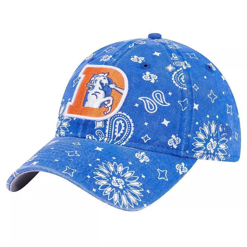 Womens New Era Royal Denver Broncos Paisley 9TWENTY Adjustable Hat Product Image