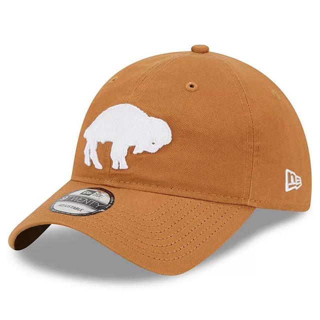 Mens New Era Brown Buffalo Bills Throwback Main Core Classic 2.0 9TWENTY Adjustable Hat Product Image