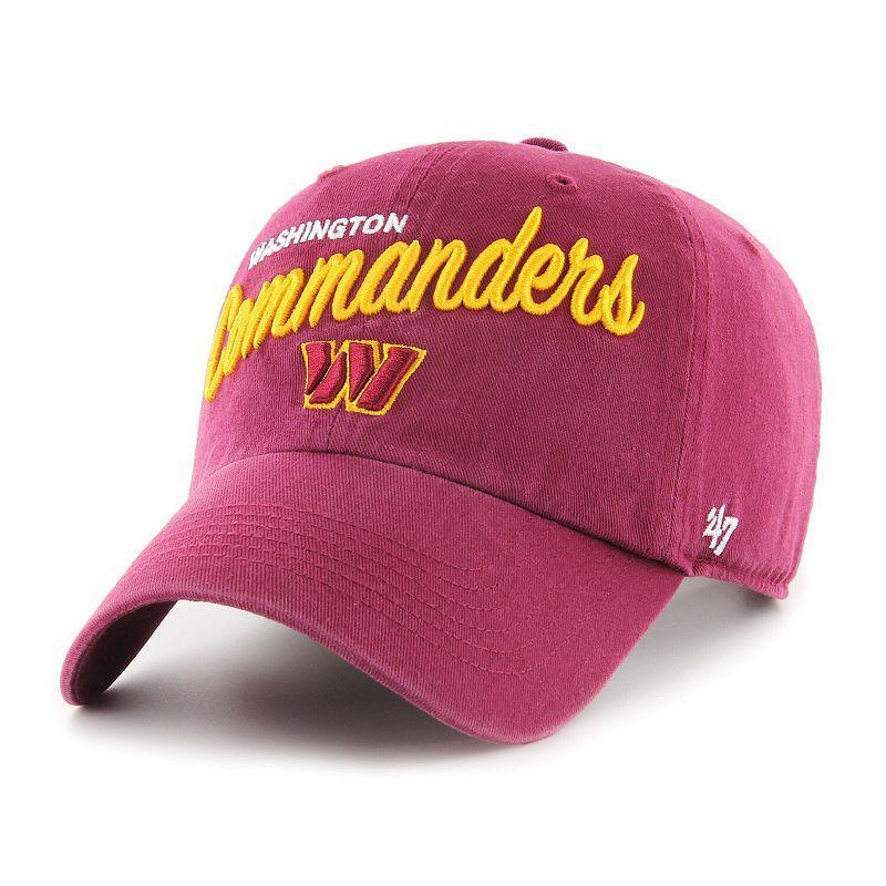 Womens 47 Burgundy Washington Commanders Phoebe Clean Up Adjustable Hat Product Image