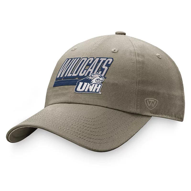 Mens Top of the World Khaki New Hampshire Wildcats Slice Adjustable Hat Product Image