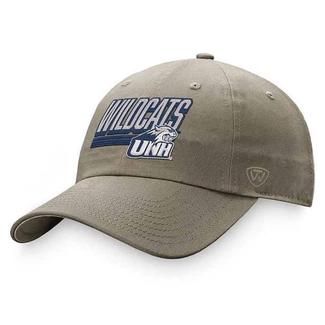 Mens Top of the World Khaki New Hampshire Wildcats Slice Adjustable Hat Product Image