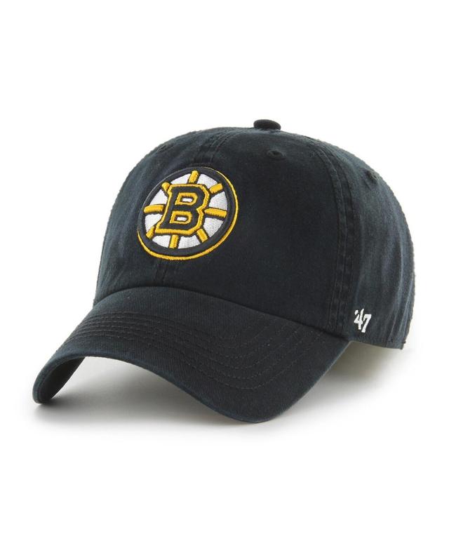 Mens 47 Brand Black Boston Bruins Classic Franchise Flex Hat Product Image