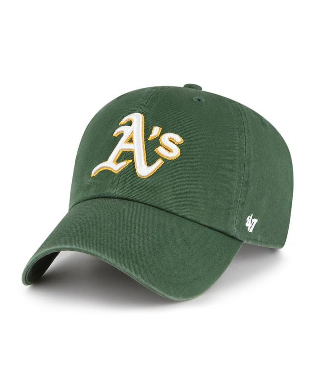 Mens 47 Brand Green Oakland Athletics Clean Up Adjustable Hat Product Image