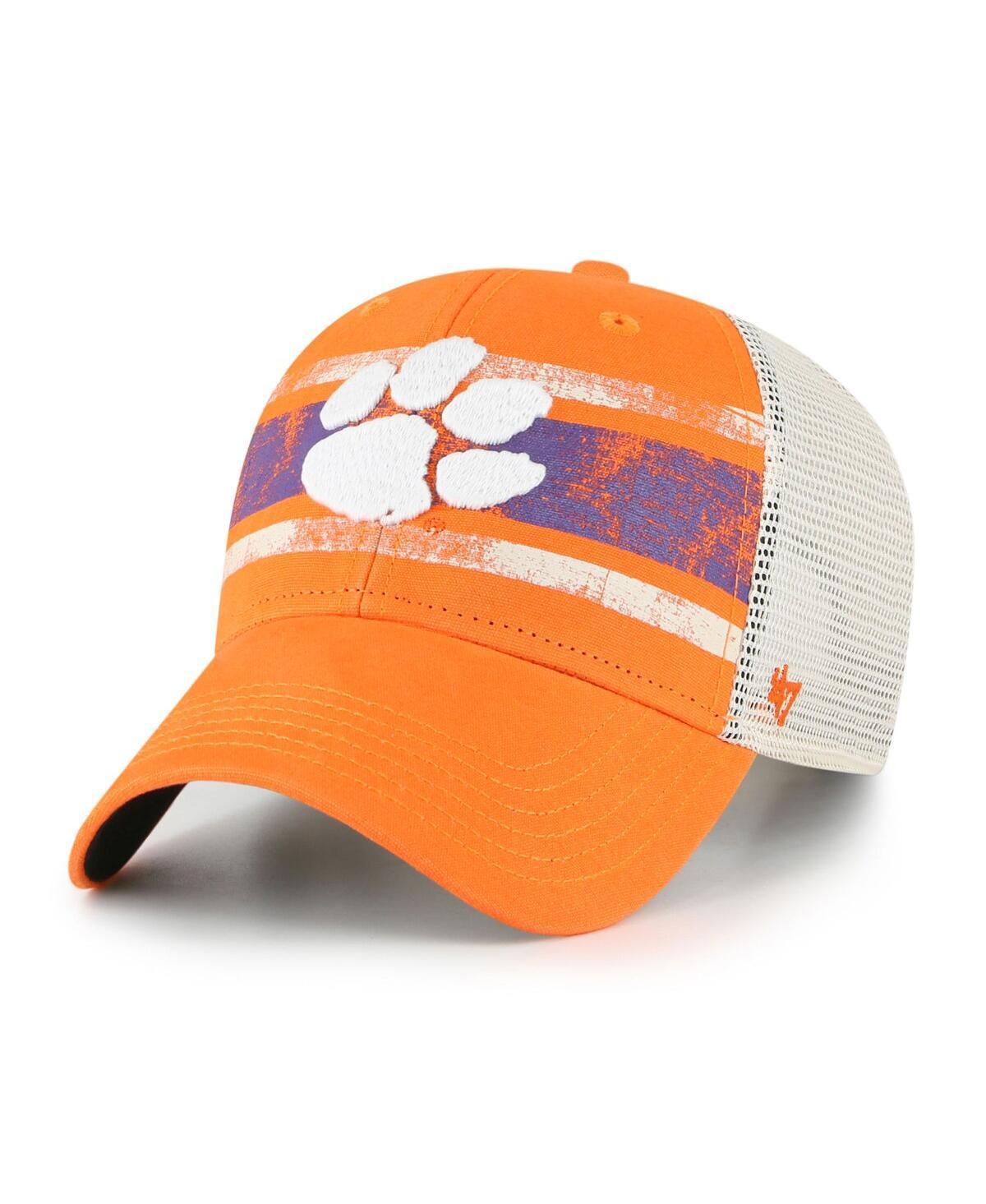 Mens 47 Brand Orange Clemson Tigers Interlude Mvp Trucker Snapback Hat - Orange Product Image