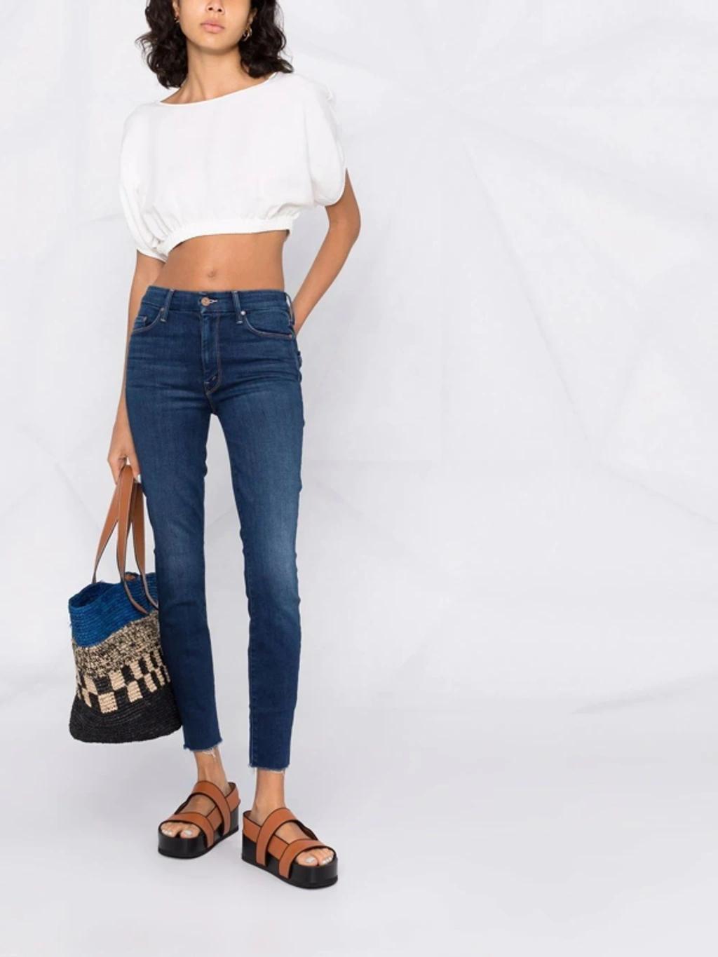 MOTHER The Mid Rise Dazzler Ankle Jeans In Now Or Never Product Image