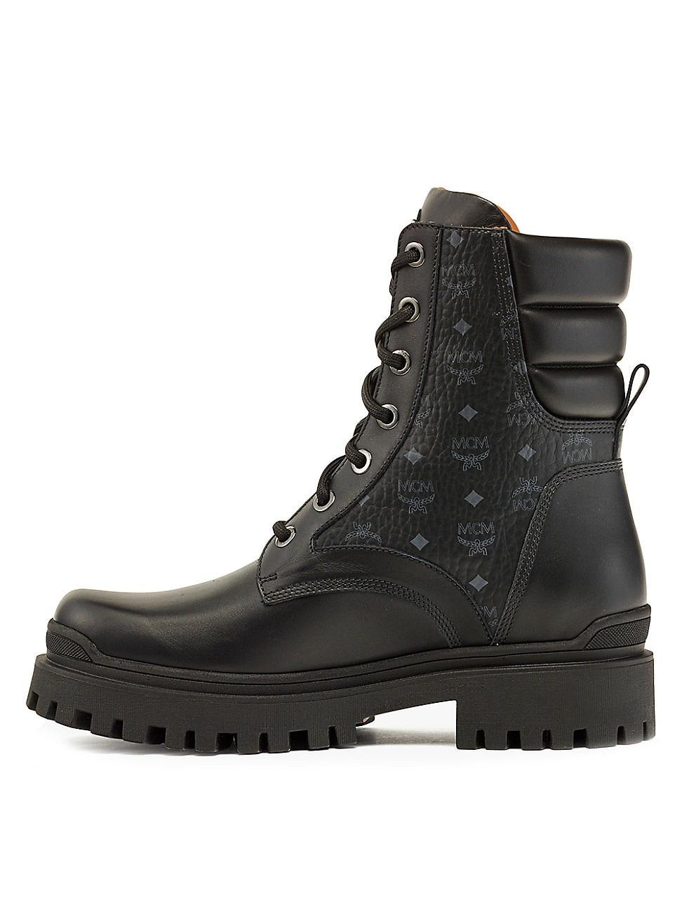 MCM Visetos Monogram Combat Boot Product Image