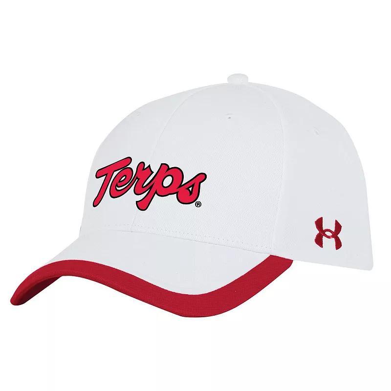 Mens Under Armour Maryland Terrapins Sideline Blitzing Accent Adjustable Hat Product Image