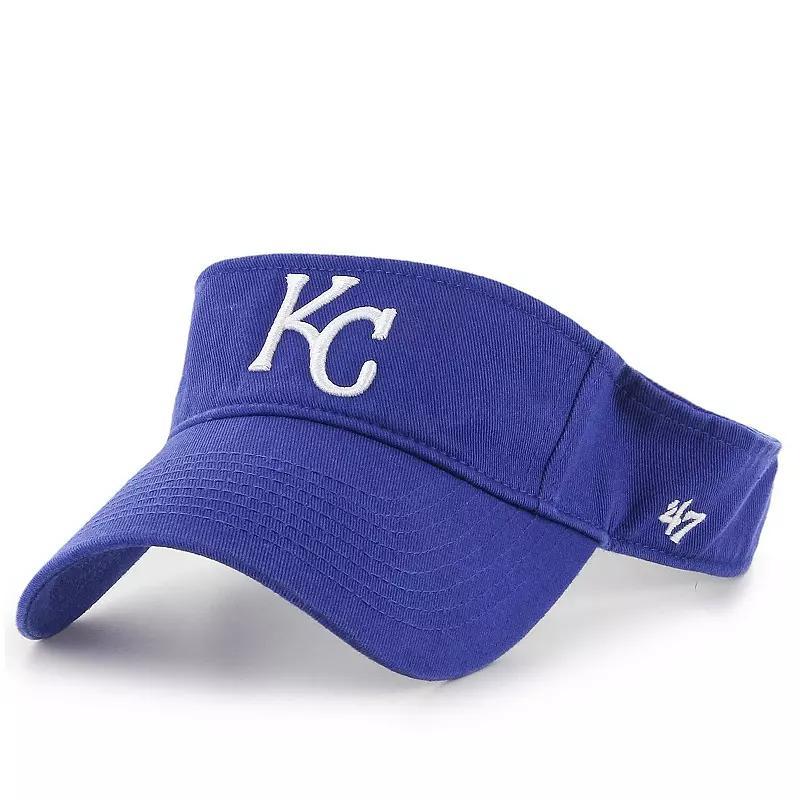 47 Brand Mens Royal Kansas City Royals Adjustable Visor Hat Product Image