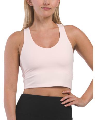 Cropped Shelf Bra Tank for Women | Polyester/Spandex product image