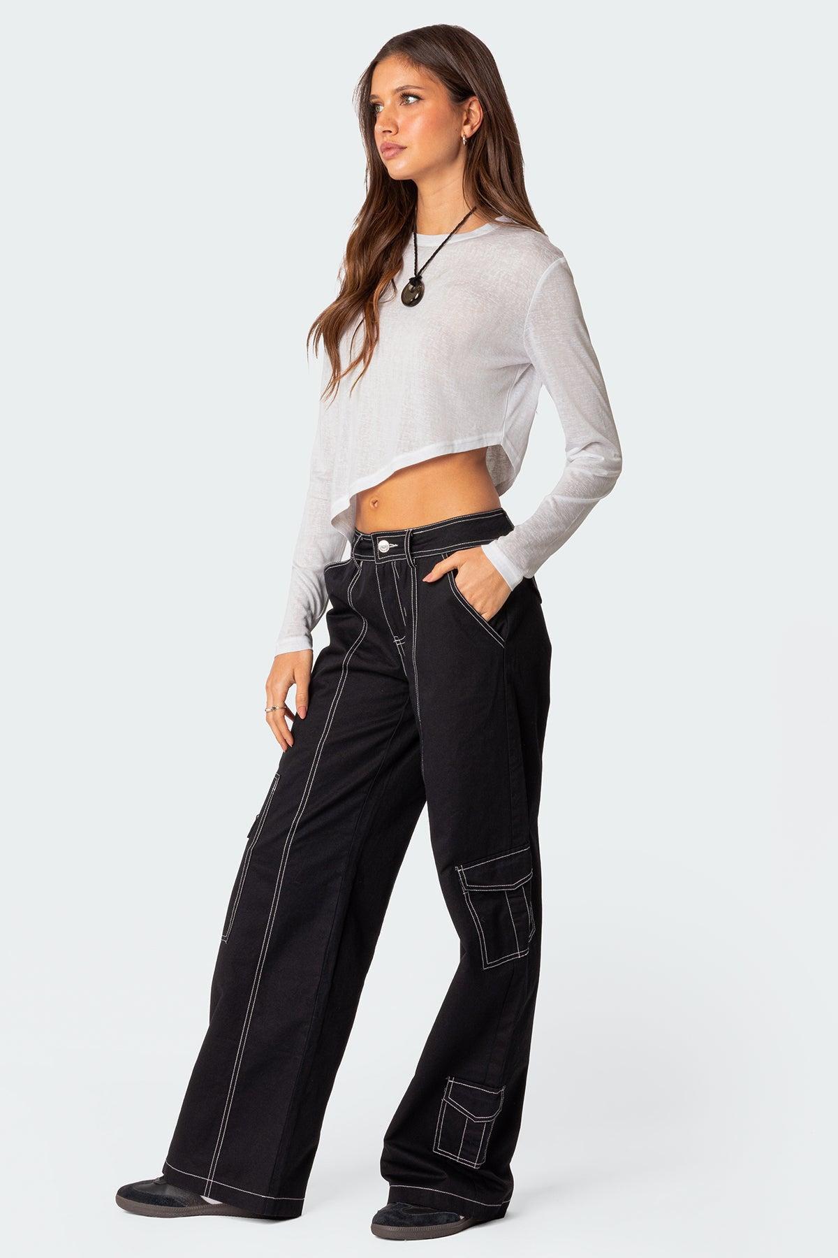 Helen Low Waist Cargo Pants Product Image