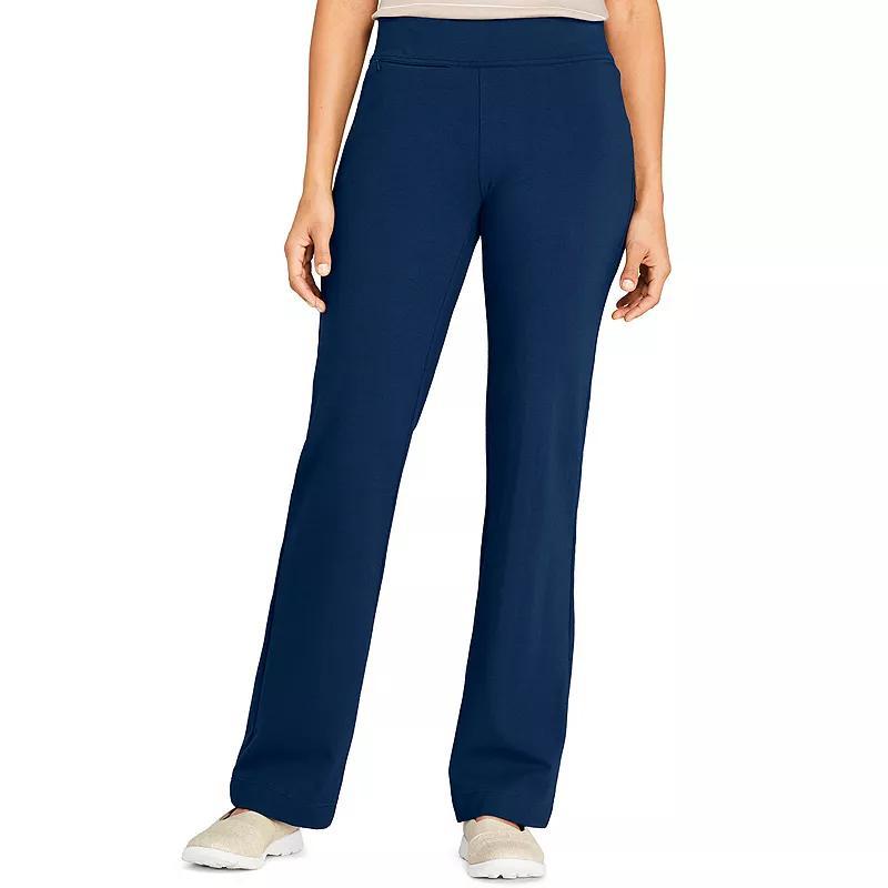 Womens Lands End Starfish Straight-Leg Pull-On Pants Deep Blue Product Image