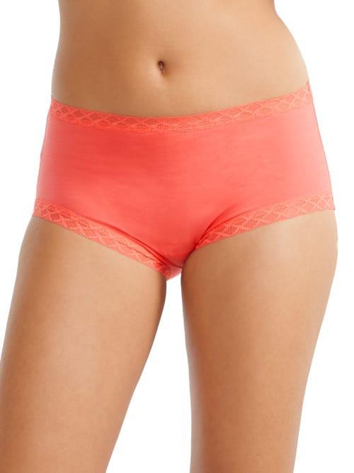 Natori Bliss Lace-Trim High Rise Cotton Brief 755058 Product Image