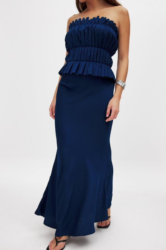 Woven Mid Waist Maxi Skirt Product Image