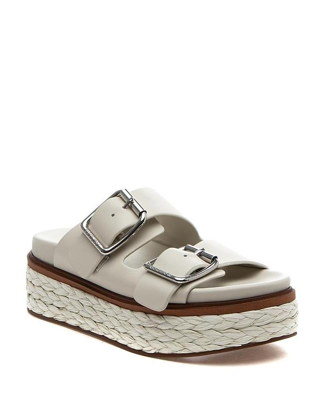 J/Slides Womens Bonnie Double Buckle Platform Slide Sandals Product Image