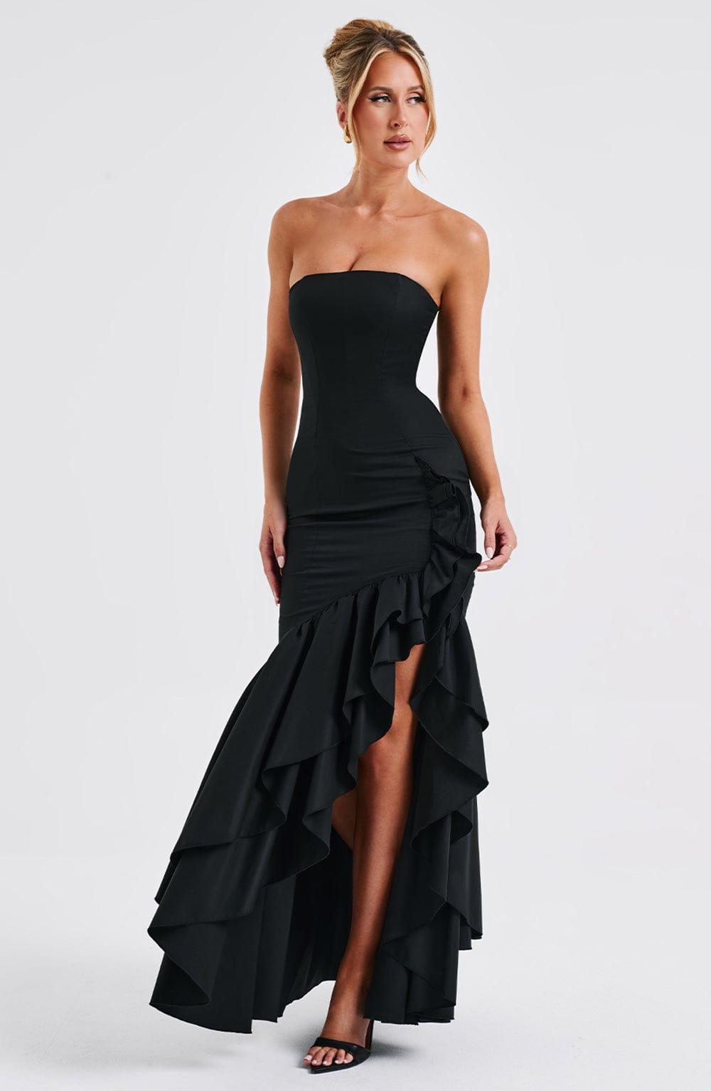 Angelina Maxi Dress - Black Product Image