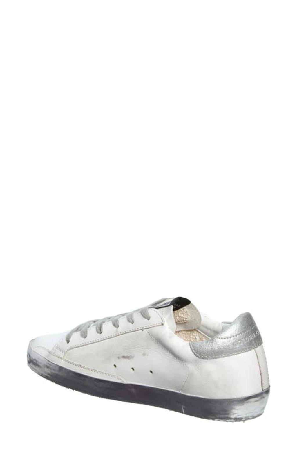 Women's Pure Low Top Sneakers In White Silver Product Image