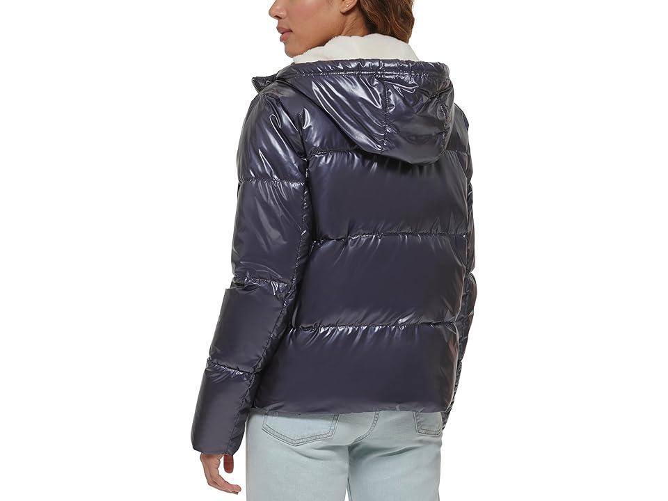 Levi's(r) Quilted Hooded Bubble Puffer (Odyssey) Women's Clothing Product Image