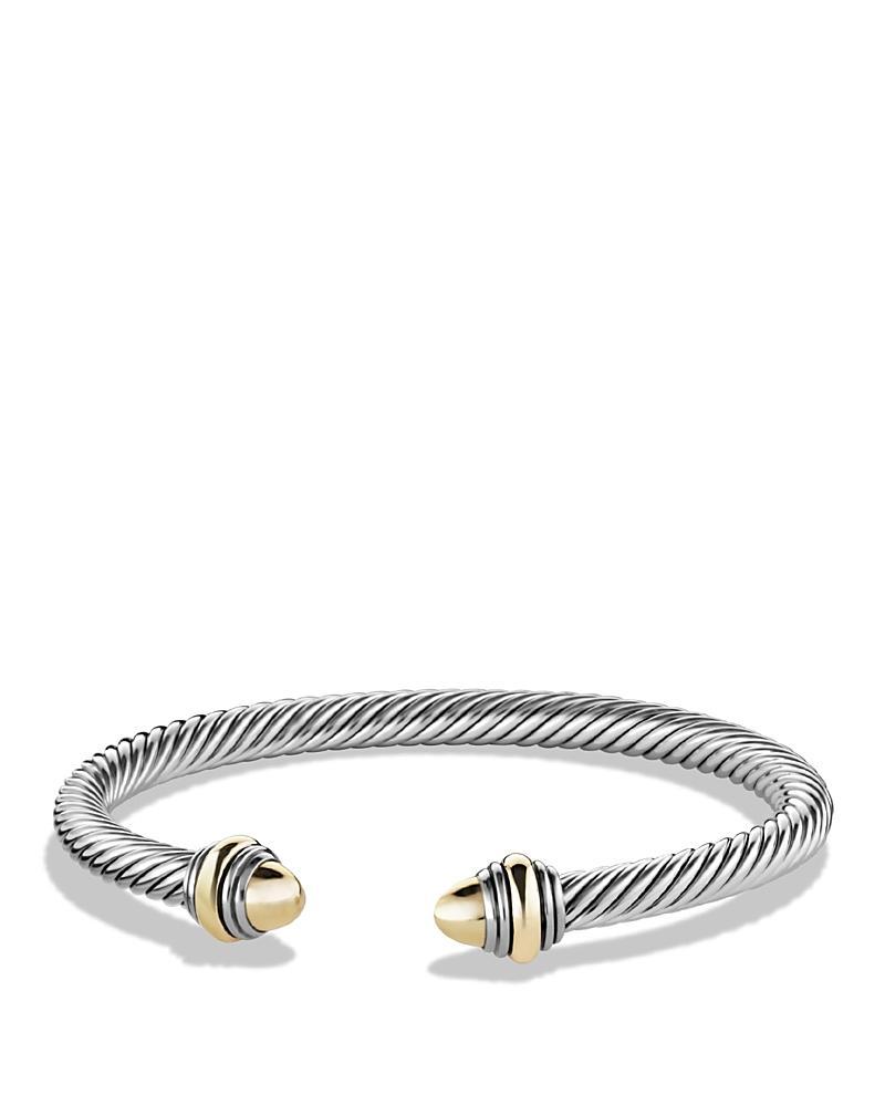 Womens Classic Cable Bracelet In Sterling Silver Product Image