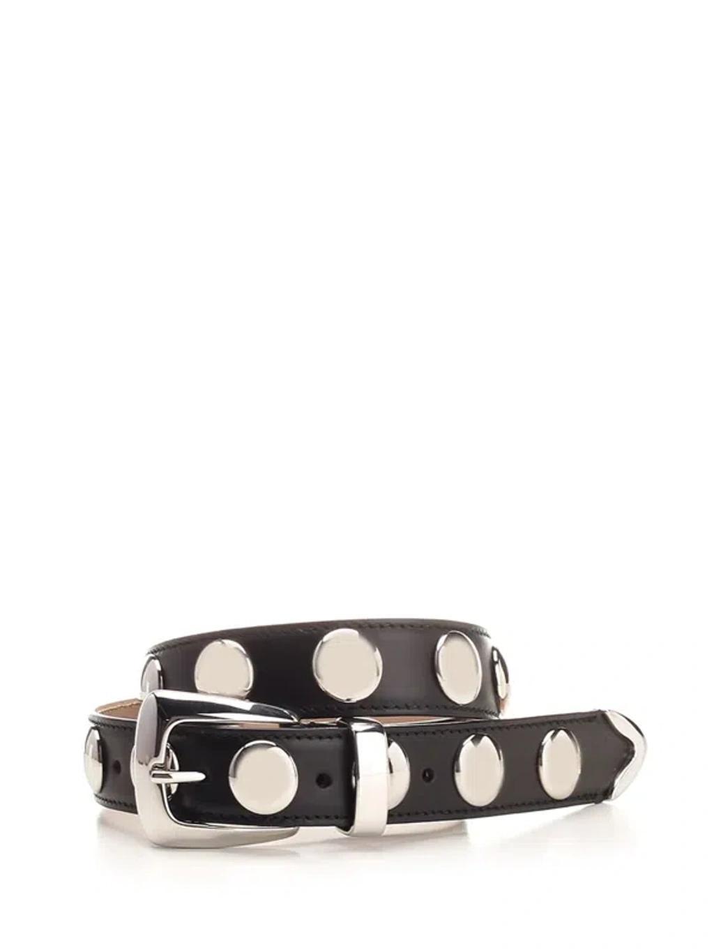 studded leather belt Product Image