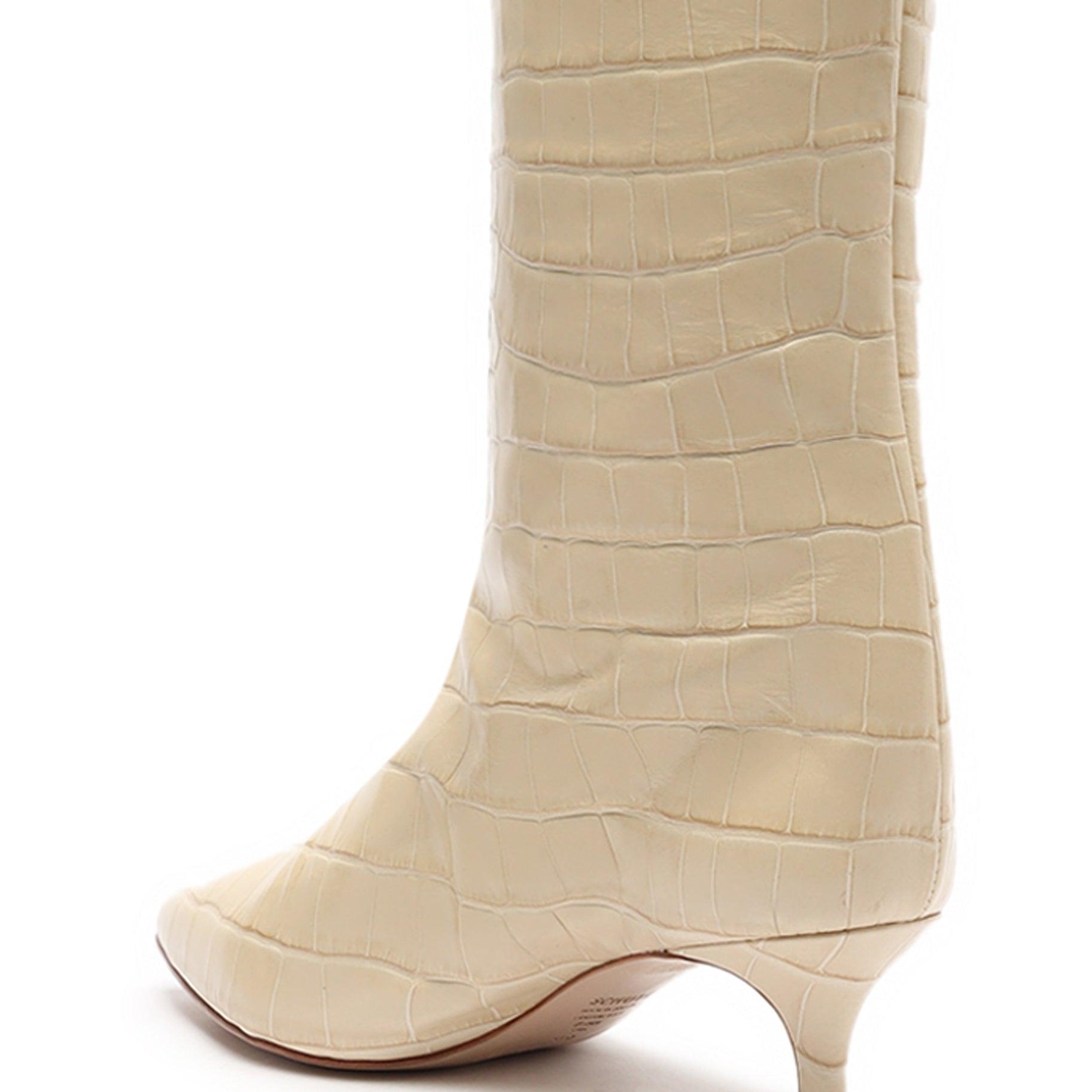 Maryana Lo Crocodile-Embossed Leather Boot Female Product Image