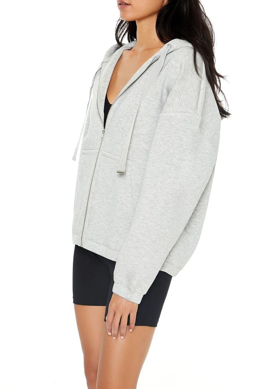 Scuba Knit Zip-Up Hoodie | Forever 21 Product Image