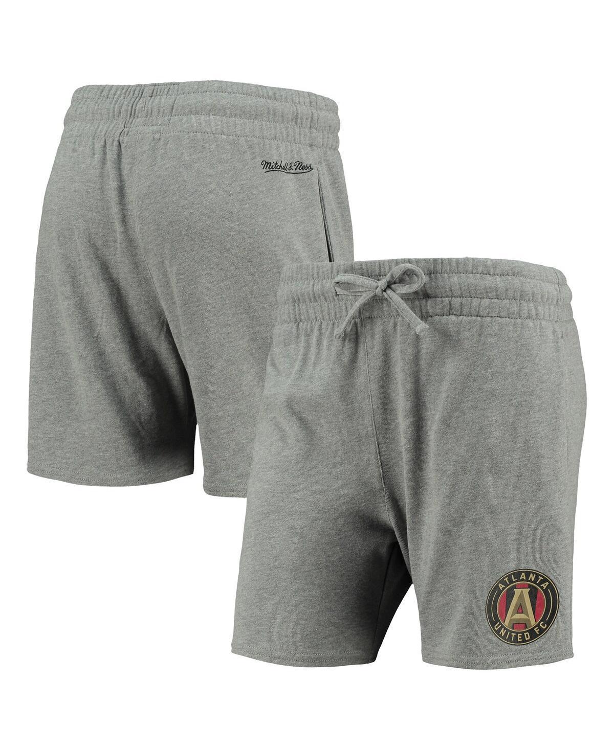 Womens Mitchell & Ness Heathered Gray Atlanta United FC Logo Shorts Product Image